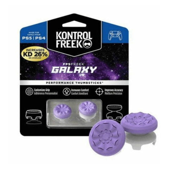 KontrolFreek FPS Galaxy Purple Controller Grip for PS4 & PS5