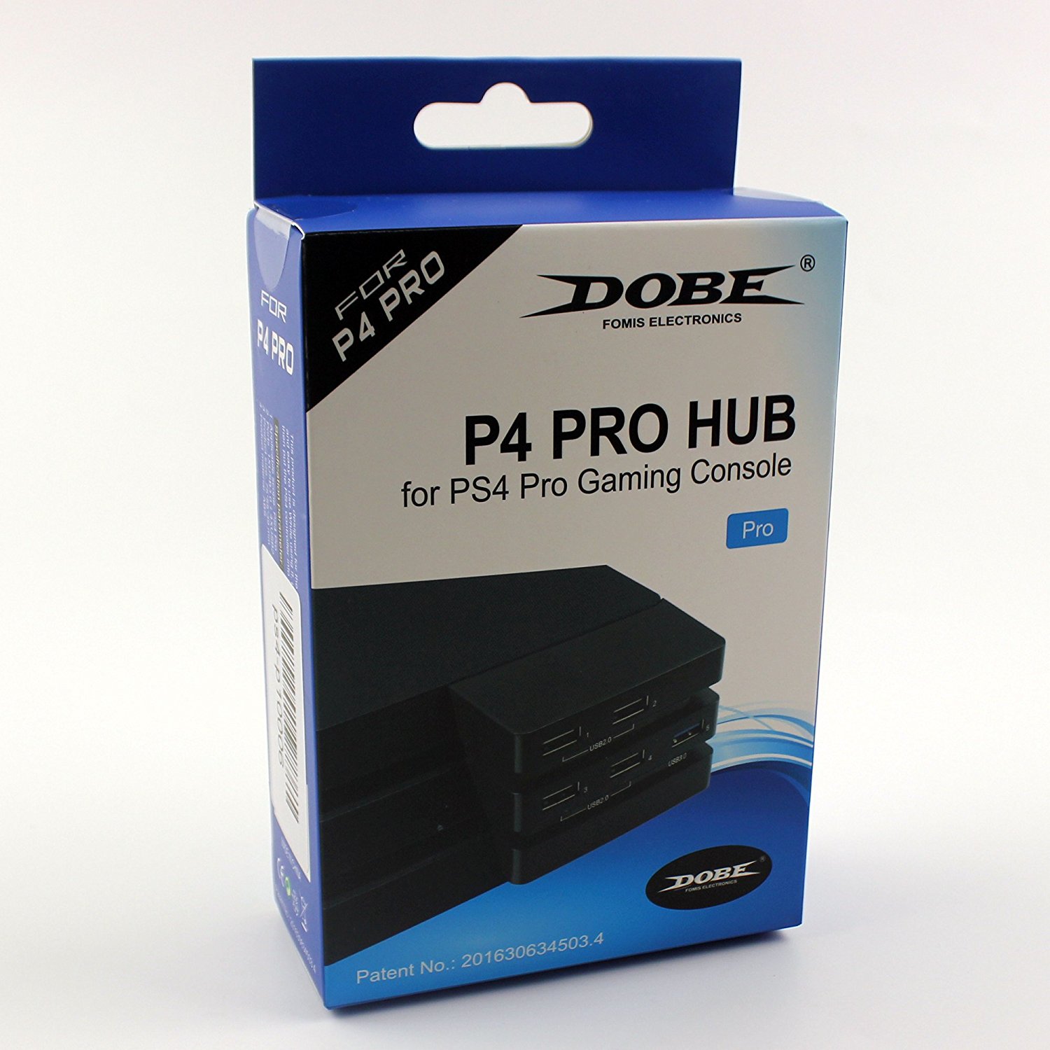 Mcbazel DOBE High Speed 2 to 5 Port 2 3 USB HUB Cable Adapter for PS4 Pro - Black