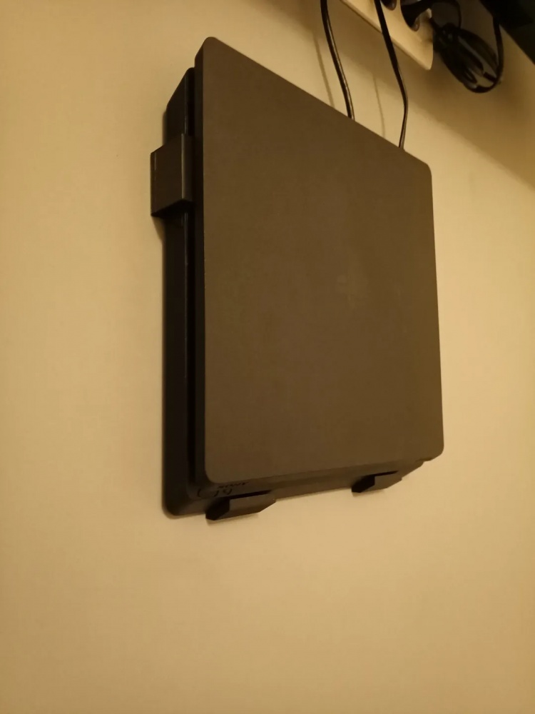 Wall mount for PS4 Slim - black color (OEM)