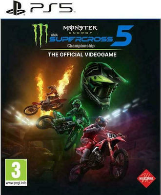 PS5 GAME - SuperCross 5 Championship the oficial videogame