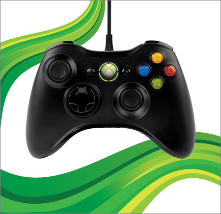 Microsoft Xbox 360 / Windows ενσύρματο χειριστήριο μαύρο OFFICIAL