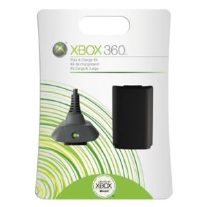XBOX 360 LIVE OFFICIAL Play and Charge kit Μαύρο