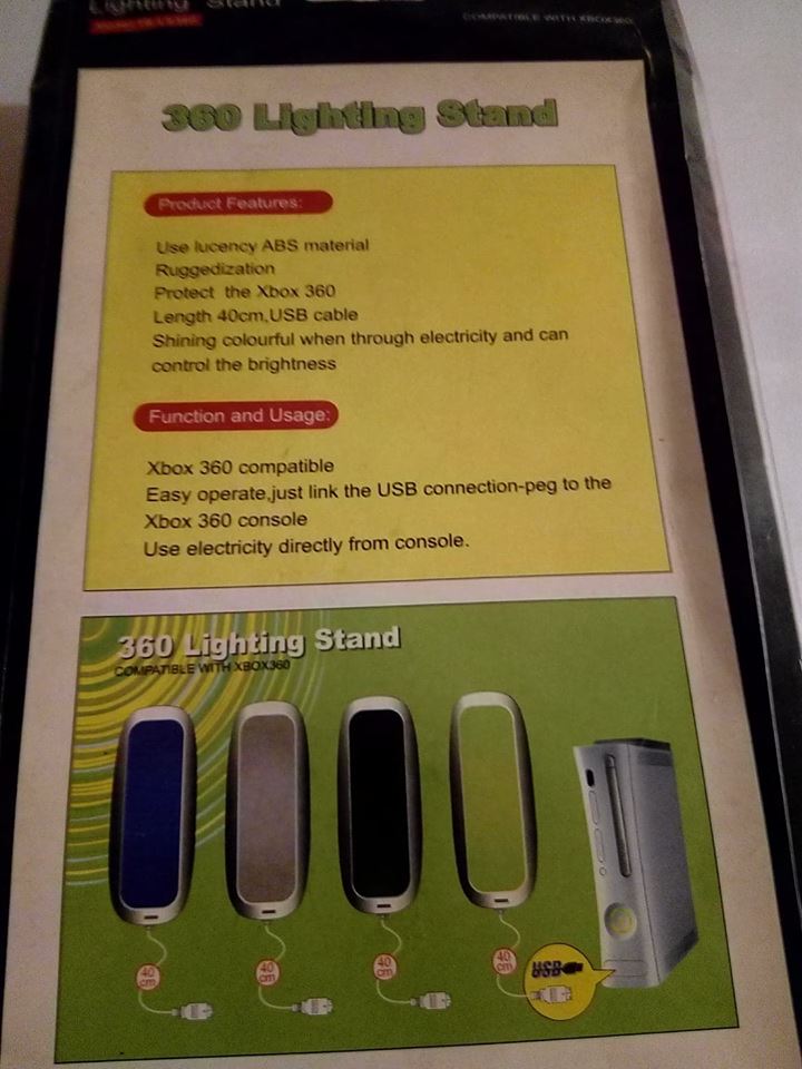 Xbox 360 φωτειζόμενη βάση στήριξης (OEM)