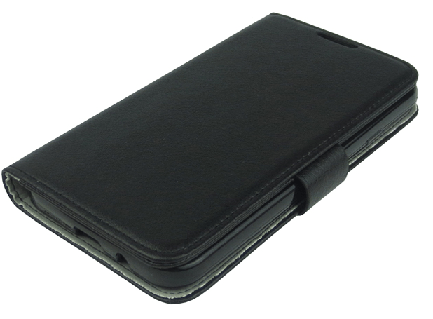 LG Optimus G Pro E988 E986 E985 Δερμάτινη Θήκη Stand Πορτοφόλι Μαύρο (OEM)