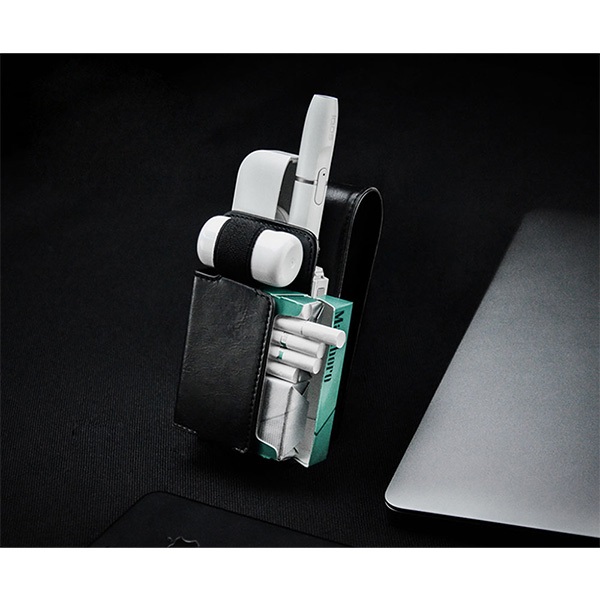 Case IQos Fashion Leather Black