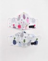 COTTON CHILDREN'S PROTECTION MASK WITH DOUBLE FABRIC PINEAPPLE 18X13CM
