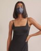 SILK MASK WITH DOUBLE FABRIC AMBROSIA KIMISOO 18X13CM