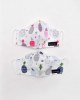 COTTON CHILDREN'S PROTECTION MASK WITH DOUBLE FABRIC PINEAPPLE 18X13CM