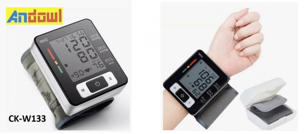 Andowl Digital Wrist Blood Pressure Monitor CK-W133
