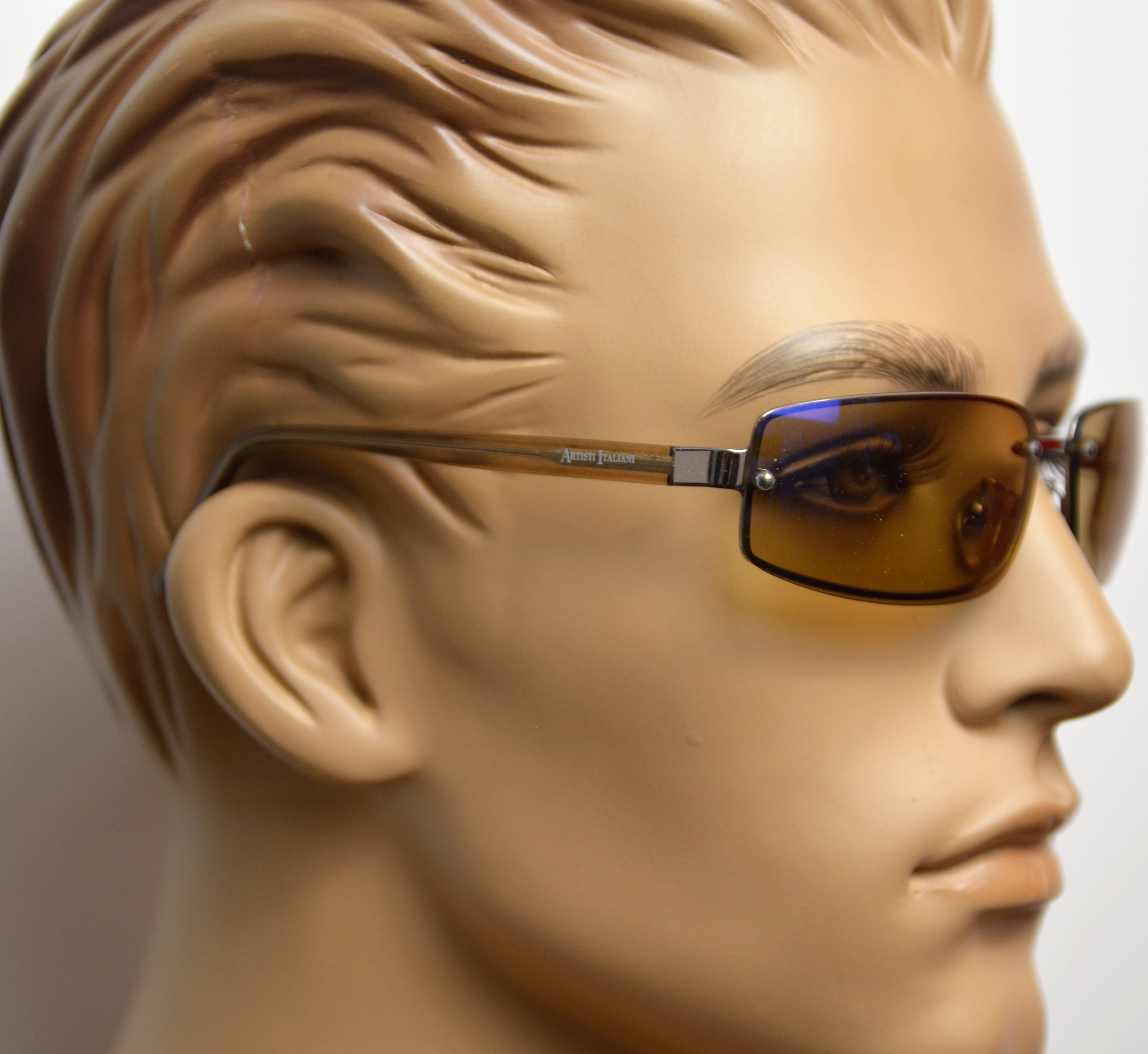 Γυαλιά ηλίου Designer sunglasses Artisti italiani A6027C 6416 CFCL 125 Καφέ
