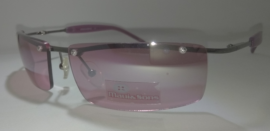 Γυαλιά ήλιου Maui & Sons MA8012 6318 118 C9 με μοβ φακούς και μπλε και μοβ κοκάλινο και μεταλλικό σκελετό (OEM)