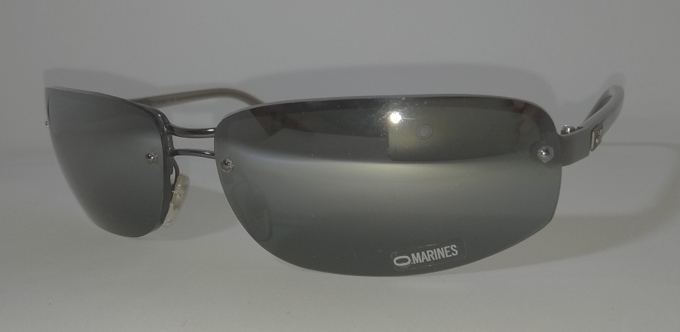 Γυαλιά ήλιου O Marines OVI 5C97 B 66-13 CF95 115 με μαύρους φακούς και κοκάλινο σκελετό μαύρο(OEM)