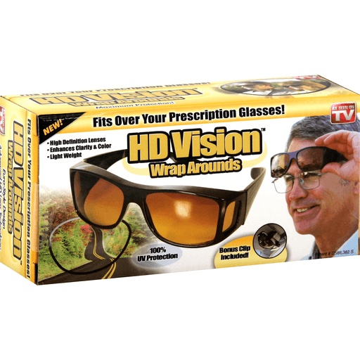 Γυαλιά HD Vision Wrap Arounds Euro-Style Design Advanced HD Lens Technology