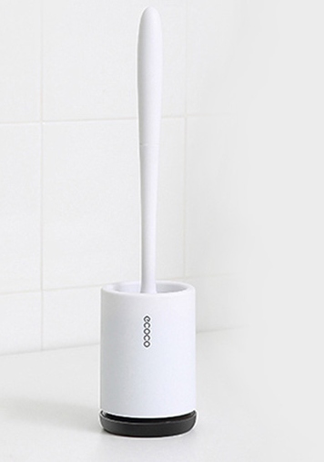 Ecoco Bathroom Soft Bristle Toilet Brush with Brush Holder Set (OEM)