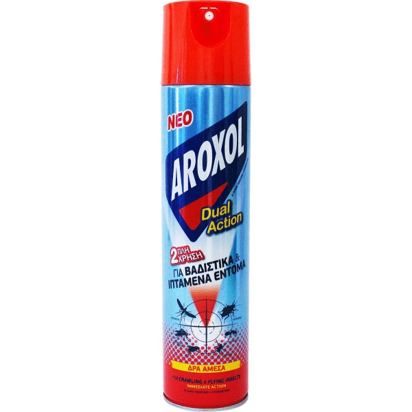 Aroxol Dual Action Insecticide Spray for Cockroaches / Mosquitoes / Ants / Flies 300ml