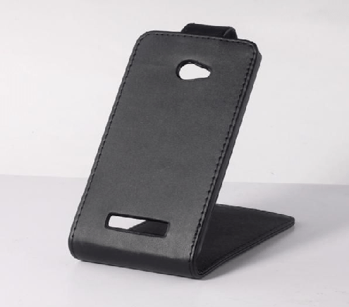 Leather Flip Case for HTC Windows Phone 8X Black (OEM)
