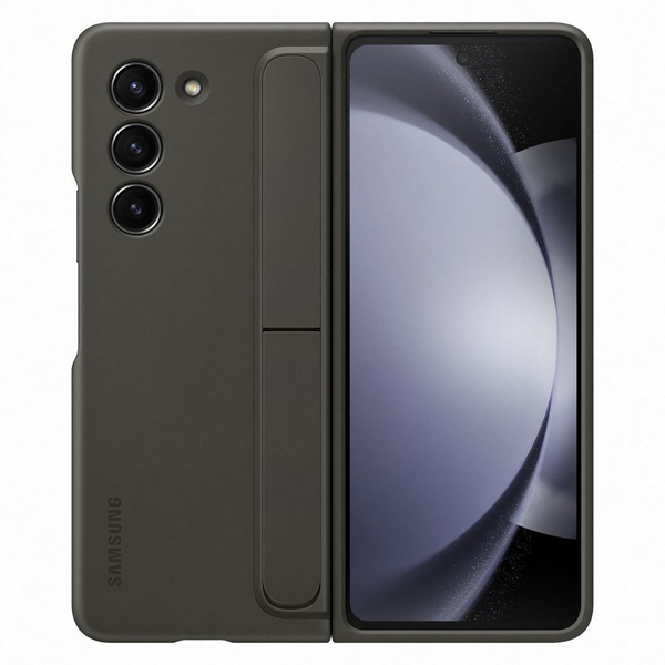 Samsung Back Cover Σιλικόνης με Λουράκι Γκρι (Galaxy Z Fold5) EF-MF946CBEGWW 8806095062617