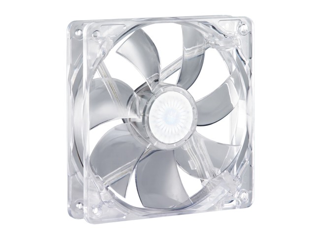 Cooler Master BC120 120mm 10 25mm 12V White LED Case Fan [ ] (R4-BCBR-12FW-R1) (120 10 120 10 25 mm) (120 x 120 x 25 mm)
