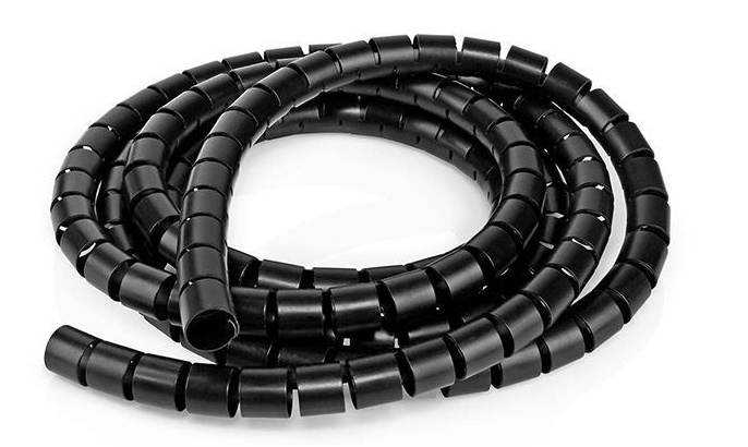 MediaRange 2.5m x 20mm Spiral Cable Wrap (Black) (12mm x 2mm)