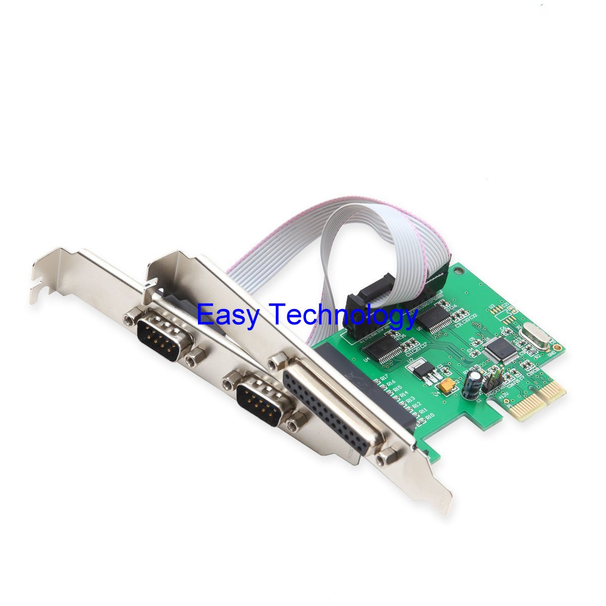 2-Port Serial & 1-Port DB25 Parallel PCI Express Card (Low Profile)