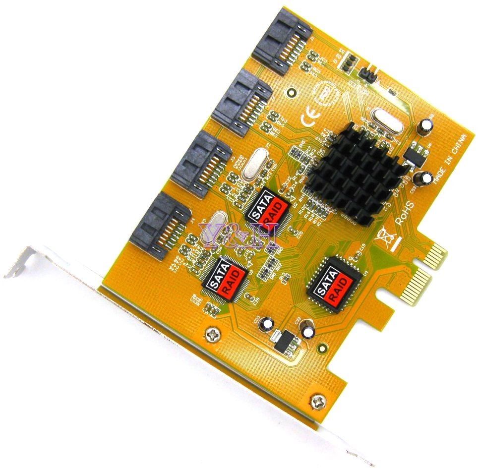 4-Port SATA RAID to PCI Express (PCIe) Card Adapter Converter (Bootable)