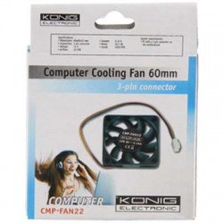 60 x 60 x 15 mm Fan 12V - Konig CMP-FAN 22