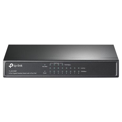 TP-Link 8-Port Gigabit Desktop Switch with 4-Port PoE (TL-SG1008P) (v3) (5 3) (5 3)