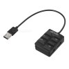 2 σε 1 USB 2 / Micro USB OTG SD / TF Card Reader + USB 2 2-Port Hub - Black Cwxuan