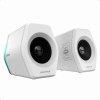 Edifier G2000 RGB Ασύρματα Ηχεία Υπολογιστή 2 με RGB Φωτισμό και Bluetooth Ισχύος 32W σε Λευκό Χρώμα Edifier G2000 RGB Ασύρματα Ηχεία Υπολογιστή 2 με RGB Φωτισμό και Bluetooth Ισχύος 32W σε Λευκό Χρώμα