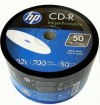 HP Blank 52X CD-R CDR 700MB 80MIN White Inkjet Hub Printable50 PIECES HP Blank 52X CD-R CDR 700MB 80MIN White Inkjet Hub Printable50 PIECES