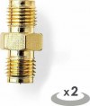 NEDIS SMA ADAPTER SMA FEMALE - SMA FEMALE 2 PIECE - (CSGP02113GD) NEDIS SMA ADAPTER SMA FEMALE - SMA FEMALE 2 PIECE - (CSGP02113GD)