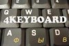 Russian Cyrillic transparent keyboard stickers yellow Russian Cyrillic transparent keyboard stickers yellow