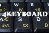 Turkish Q transparent keyboard stickers yellow Turkish Q transparent keyboard stickers yellow