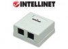 Intellinet 210898 Cat5e Surface Mount Box 2 - Port UTP White Intellinet 210898 Cat5e Surface Mount Box 2 - Port UTP White