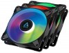 Arctic P12 PWM Case Fan 120mm με ARGB Φωτισμό και Σύνδεση 4-Pin 3τμχ