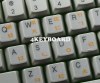 Korean transparent keyboard stickers yellow Korean transparent keyboard stickers yellow