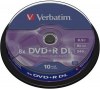 Verbatim DVD+R Dual Layer 8X 8.5GB Matt Silver Cake Box 10-Pack Verbatim DVD+R Dual Layer 8X 8.5GB Matt Silver Cake Box 10-Pack