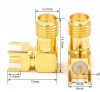 SMA female plug Right Angle 90 DEGREE SMA-KWE PCB Mount connector RF adapter SMA female plug Right Angle 90 DEGREE SMA-KWE PCB Mount connector RF adapter