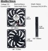 GDT8010s12B 80x80x10mm Dc 12v 0.13A / 2 pin Ανεμιστηράκι Brushless Fan (OEM)