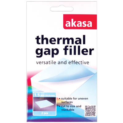 Akasa Θερμοαγώγιμο Αυτοκόλλητο 30X 30 με Πάχος 1.5mm (2τμχ.) AKASA AK-TT300-01