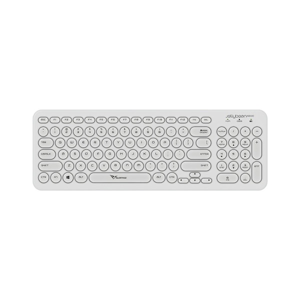 Alcatroz Jellybean A200 Ασύρματο Πληκτρολόγιο Αγγλικό US Λευκό