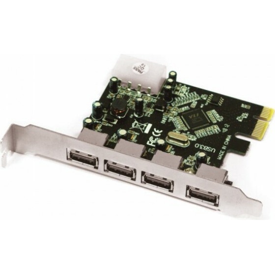 Approx PCI-E Καρτα 4-Ports Usb 3 - (APPPCIE4P)
