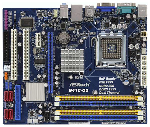 ASRock G41C-GS Motherboard (Socket 775 / DDR2 + DDR3)