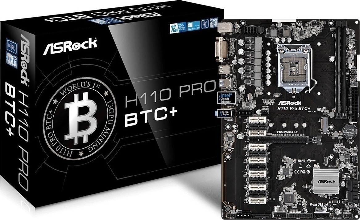 ASRock H110 Pro BTC+ Motherboard