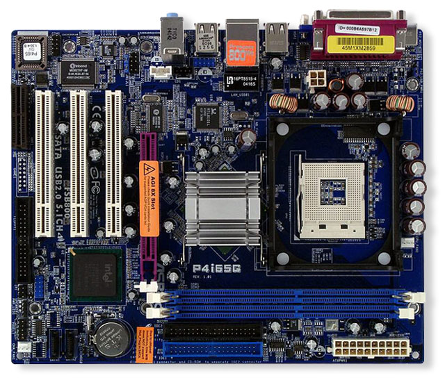 Asrock Socket 478 P4i65G AGP Vga Lan Audio