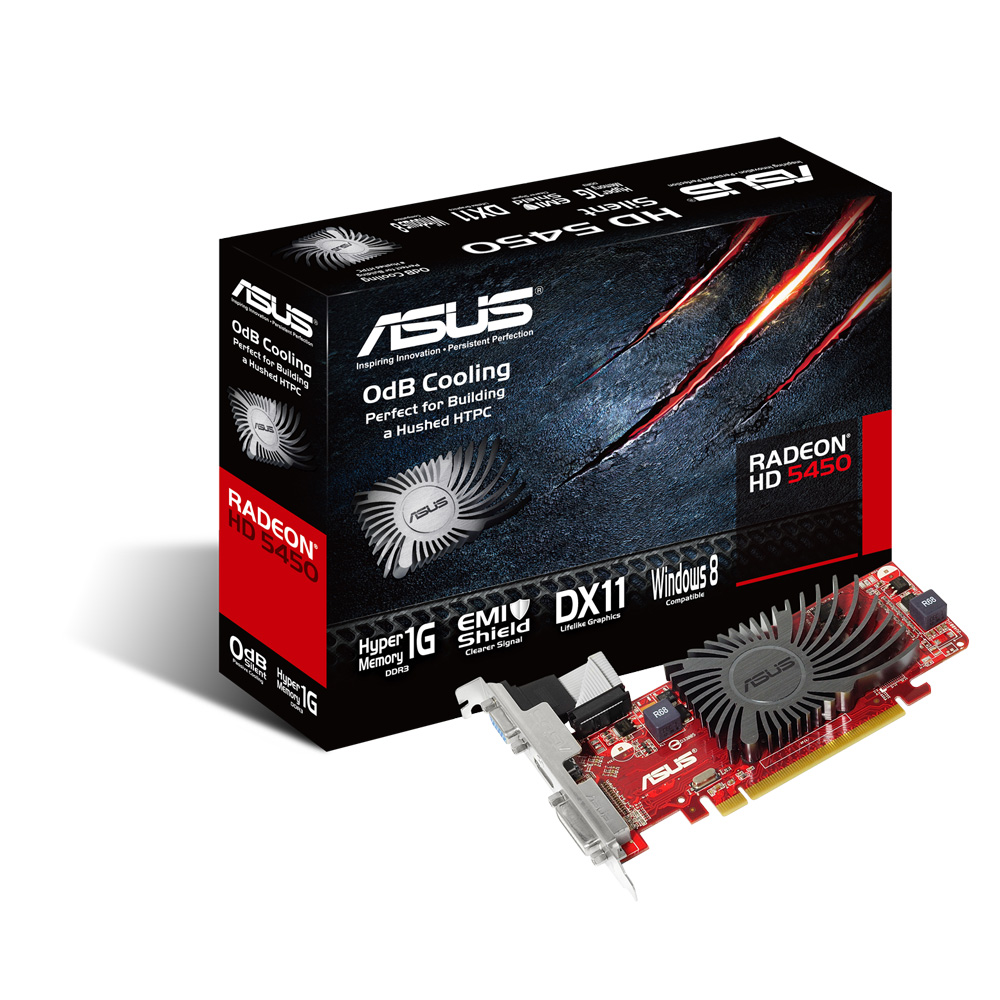 ASUS VGA HD5450-SL-HM1GD3-L-V2, 512MB, DDR3