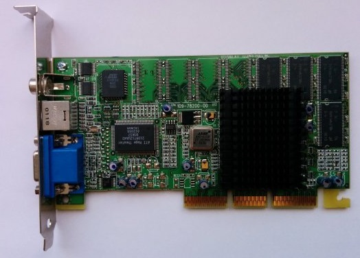 Graphics Card ATI Radeon 32MB AGP VGA R128P2 SD32M (Used)