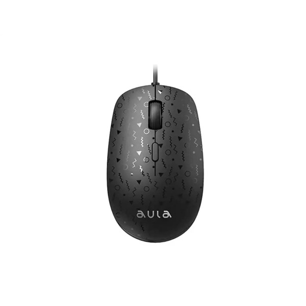 Aula AM106 Wired Mouse Black New