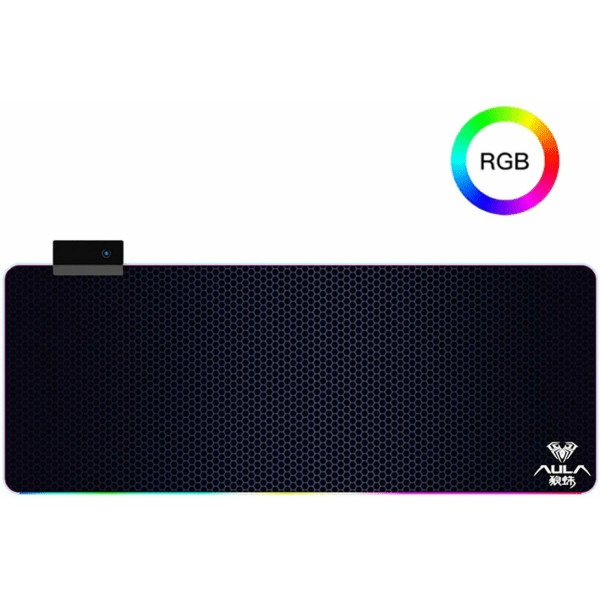 Aula F-X5 Gaming Mouse Pad XXL 800mm with RGB Lighting Black