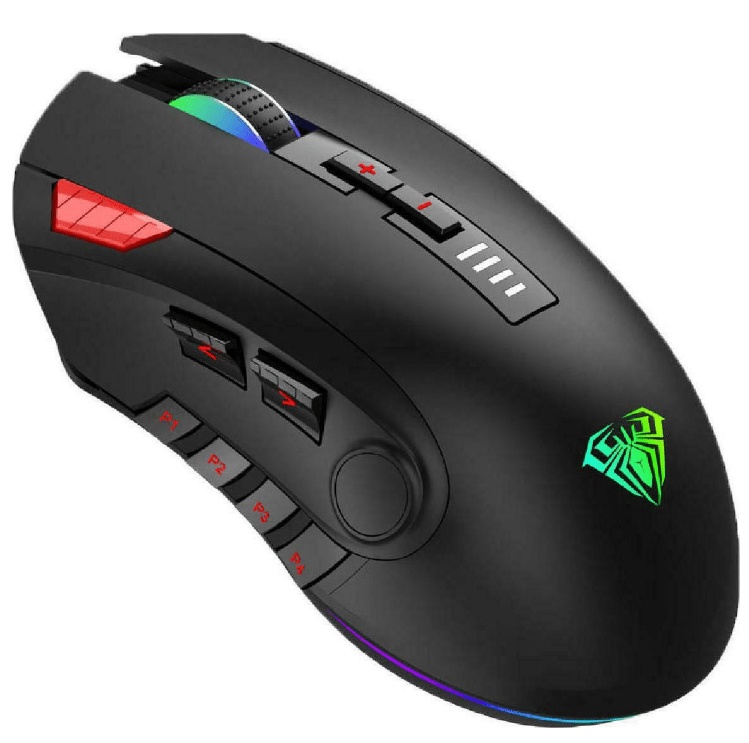 Aula Fire H512 RGB Gaming Ποντίκι 5000 DPI Μαύρο